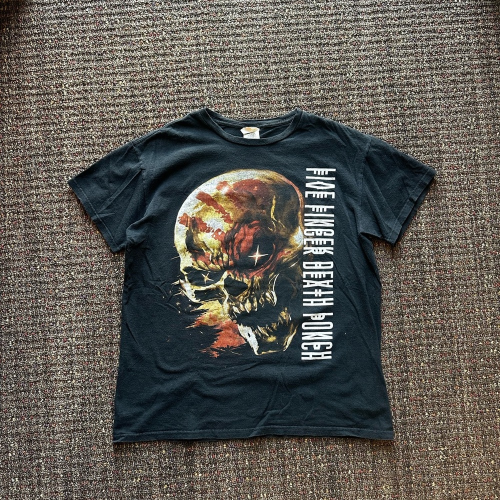 Vintage Five Finger Death Punch Hardcore Punk Metal Rock Band shirt